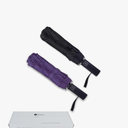 Double 10-Rib 46 Inch Compact Travel Umbrella for Rain - Sturdy Portable Windproof Umbrella - Small Automatic Folding Umbrella