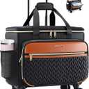 Rolling Teacher Bag with 4-Wheels 360° Spinner, Hardside Large