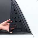 Voodonala for 4Runner Rear Window Molding Panel Cover Aluminum Alloy Compatible with Toyota 4Runner Accessories 2010-2023