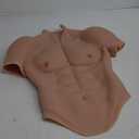 Silicone Muscle Costume, Realistic Simulation of Male Chest and Abdominal Muscle Costume, Suitable for Role Play and Halloween Accessories