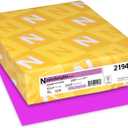 Neenah Paper Astrobrights Color Paper, 8.5 x 11, 24 lb/89 gsm, Outrageous Orchid, 500 Sheets (21946)