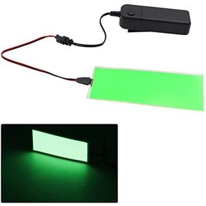 Electroluminescent (EL) Panel Light, DIY EL Backlight Cuttable Paper Lamp for Holiday Decoration/Cosplay/Warning,Green (12cmx5cm)