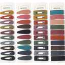 Small Barrettes for Women Girls, B.PHNE 2.1 Inch Snap Hair Clip for Thick or Thin Hair, Cute Student Matte Neutral Hair Accessories Hollow Rectangle and Drop 40 Pack