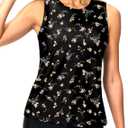 Viodia High Neck Tankini Tops for Women Modest Swim Shirts with Bra Swimsuits Tank Only Bathing Suit Top No Bottom, XL