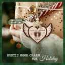 8 x Miscarriage Memorial 2 Layer Wood Ornament - Infant Loss, Stillborn Babies Remembrance Sympathy Keepsake for Mom, Dad, Parent, Family - Baby with Angel Wings, Comfort Pregnancy Loss Gift