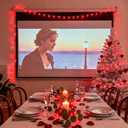JMEXSUSS Red Valentines Day Decor Lights Clear Wire, 66ft 200 LED Red Christmas String Twinkle Fairy Lights Outdoor Indoor Plug in for Room Party Tree Valentines Day Decorations
