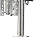 YOMILINK 2000 lbs Trailer Jack with Dual Wheel, Heavy Duty Swivel Boat Jack, 12" Lift, Bolt-on Tongue Trailer Jack for RV Boat Trailers