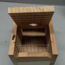 Dreyoo 2 Pack Cedar Bluebird Box Houses for Outside, 1-1/2'' Entrance Hole Wooden Bird Houses with Metal Guard, Secure Latch, Fledgling Grooves, Air Vents for Bluebird Wren Swallow