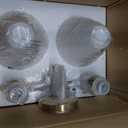 Gold Bathroom Light Fixtures: Modern Vanity Lighting Fixtures 2 Lights for Bathroom Mid Century Vanity Light Sconces Over Mirror with Frosted Milky Glass for Bath Bedroom Makeup