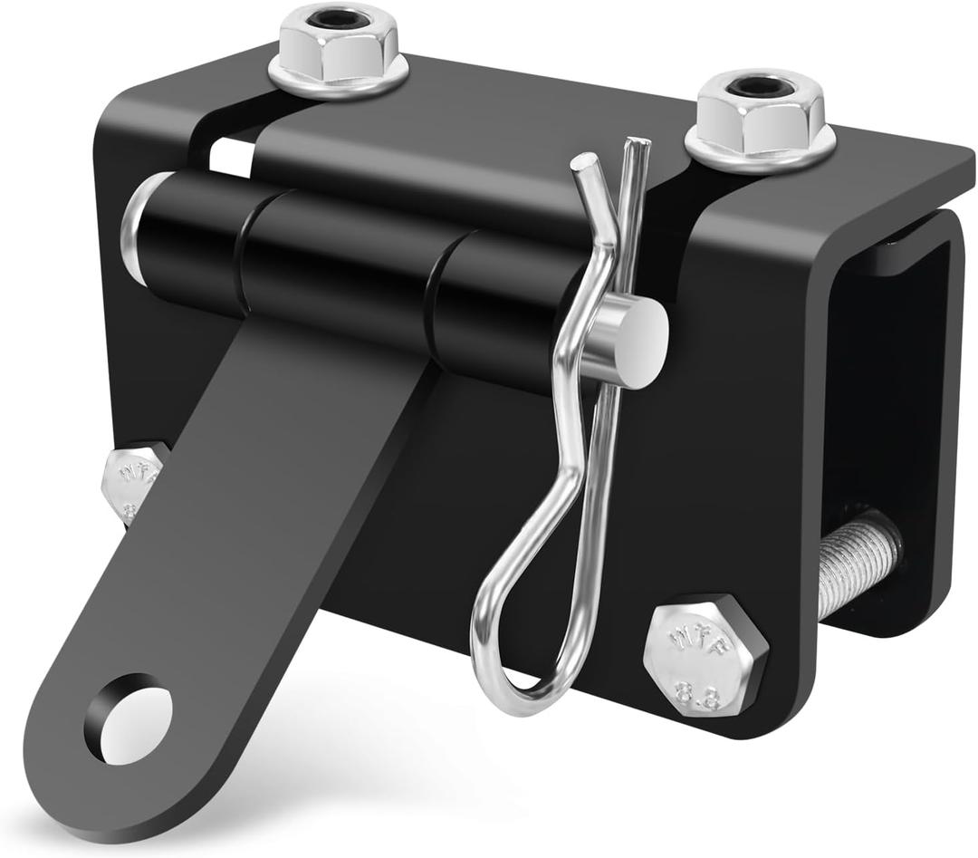 Universal Snowmobile Bumper Hitch, Adjustable Heavy-Duty Steel Tow Hitch Kit for Ski-Doo, Polaris, REV, Arctic Cat, Yamaha, Stainless Steel Trailer Hitch for Snowmobiles