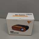 Mini Projector with WiFi and Bluetooth 4K Support, Native 1080P Portable Outdoor Smart Projector, Mirror Screen with Android/iOS/PC Compatible with PC/PS5/Phone/TV Stick (Yellow)