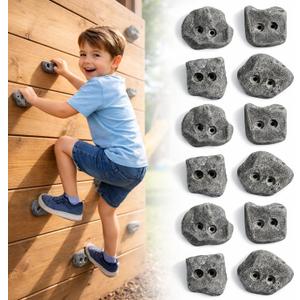 50 Large Kids Rock Climbing Holds. Screw ons.