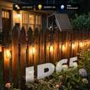 Brightown 58FT Solar String Lights Outdoor Waterproof, Patio Lights with Remote and 25+1 LED Shatterproof Bulbs, Dimmable & Timable, 3 Light Modes, Solar Lights Outdoor for Yard Camping Party Outside