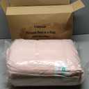 CozyLux Queen Comforter Set Blush Pink, 7 Pieces Pintuck Bed in A Bag, Premium Pink Comforter Queen Size, Pinch Pleat Bedding Sets with Comforter, Sheets, Pillowcases & Shams