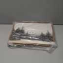 InSimSea Framed Canvas Wall Art Winter Christmas Decor Living Room Pine Tree Forest Decor Nature Landscape Decoration for Bedroom Bathroom Rustic Xmas Holiday Gifts 12x16 Inch