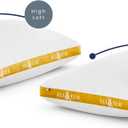 Eli & Elm Everyday Memory Foam Everyday Bed Pillow - Plush Soft Support with Cooling Fabric, Washable Cover, Ideal for Sleeping - Overstuffed Plush Support (Latex (More Support)), Queen