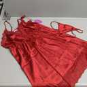 Avidlove Women Lace Nightgown Satin Chemise Sexy Lingerie Dress V Neck Sleepwear Slips Nightie, L