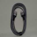 HDMI Cable 6.6 ft, Highwings 4K HDMI 2.0 Cord with High-Speed No Flickering, Nylon Braided & Gold-Plated Connectors, HDR, Ethernet, ARC, 3D, HDCP 2.2, Compatible with 4K TVs, Monitor, Streaming Device (Grey)