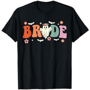 Bride Let's Go Ghouls Ghost Halloween Spooky Bachelorette T-Shirt, XL