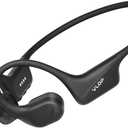 Bone Conduction Swimming Headphones - IP68 Waterproof, Open-Ear MP3 Headphones with 32GB Memory, Bluetooth 6.0 Wireless Sport Headset for Running & Cycling, 8H Playtime(Black, Standard)