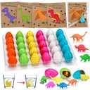 30 Pack Valentines Day Cards for Kids School - Small Hatching Dinosaur Eggs Valentines Day Gifts for Kids Classroom - Funny Dino Valentine Exchange Cards Bulk for Toddler Boy Girl Class Party Favors