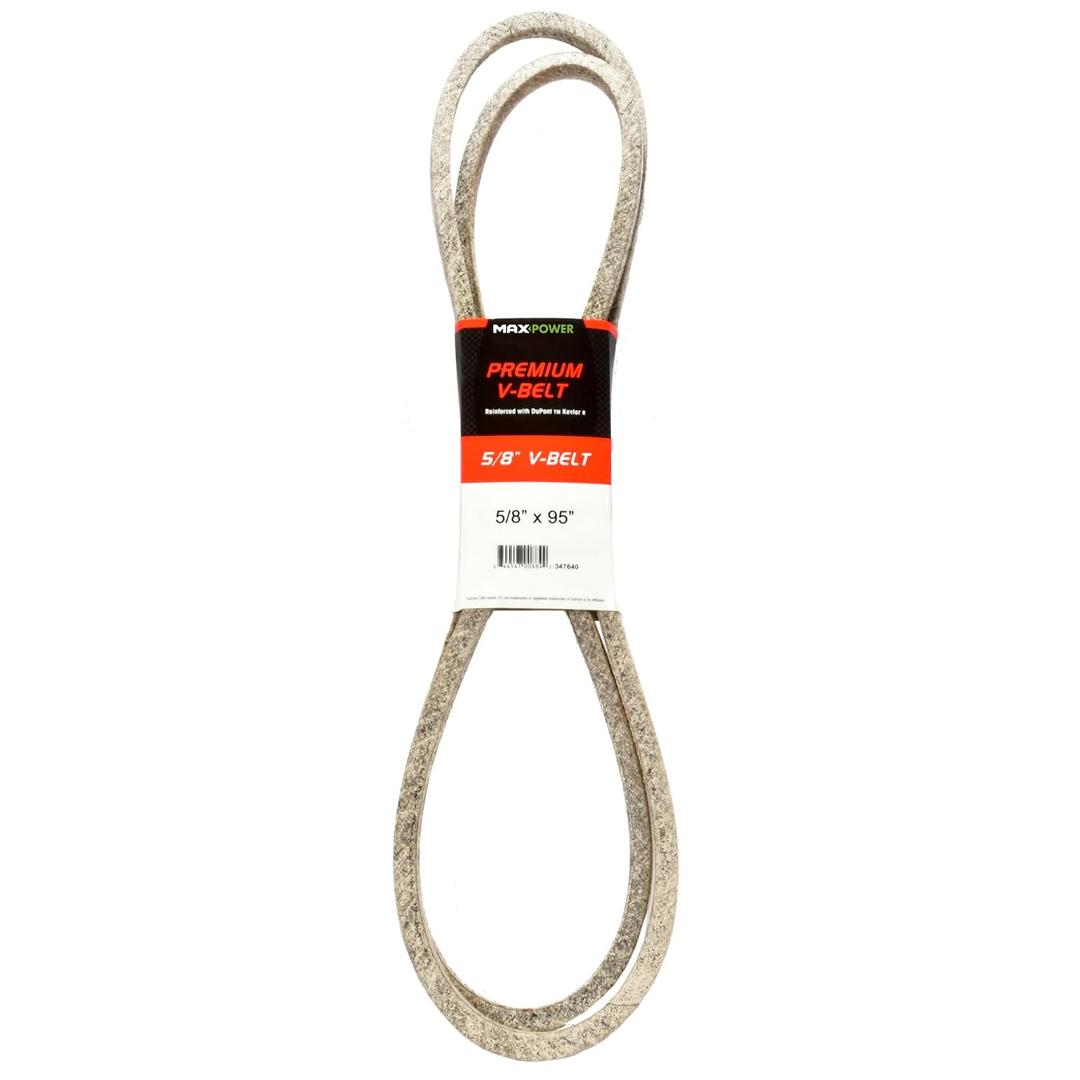 Maxpower 347640 Premium Belt Reinforced with Kevlar Fiber Cords, 5/8" x 95"