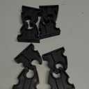 Rubber Pole Light Storage Clips for Boat to Hold 3/4 Inches Poles, Versatile Black Clips for Marine Organization Boat Accessories