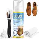 2 x AstraVox Multipurpose Suede Shoe Cleaner Kit, Sneaker Cleaner with Brush and Towel, Suitable for Suede, Leather, Nubuck (200ml)