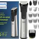 Norelco Philips Multigroom 7000 Series, All-in-One Trimmer, Beard Trimmer and Hair Clipper, 19-Piece Men's Grooming Kit for Beard, Head, Hair, Body, and Face, Soft Pouch