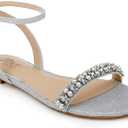 Jewel Badgley Mischka Women's Daria Flat Sandal (7)