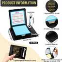 Crtiin 10 Set Administrative Assistant Gifts Secretary Gifts Sticky Note Holders with Sticky Notepads PU Leather Memo Box with Calendar Pen Holder Secretary Admin Professional Day Gift for Office Desk