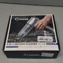 Saker Handheld Car Vacuum Portable Cordless17000PA Mini Vacuums Rechargeable Foldable Vacuum Cleaner with Brushless Motor for Home,Office Pet HL132 Black