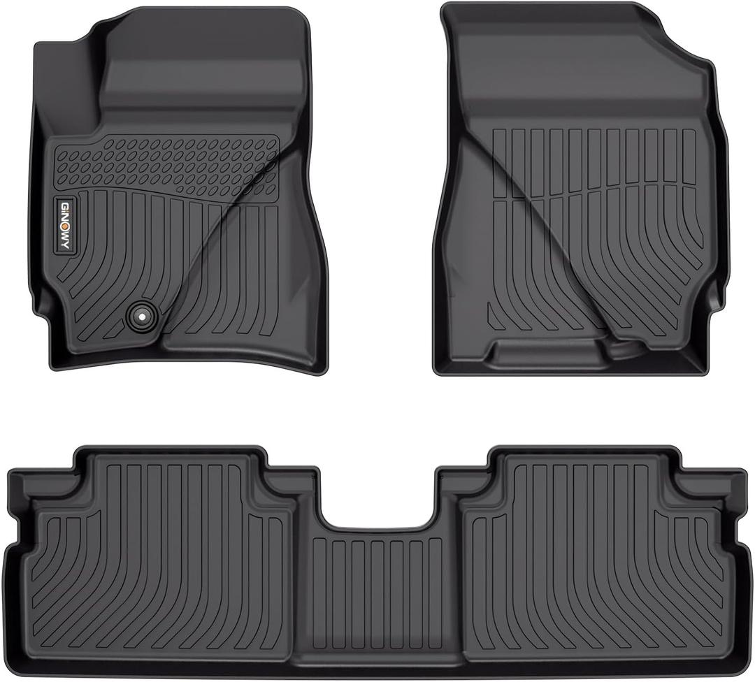 GINOWY-Floor Mats for Ford Escape 2009-2012for Mazda Tribute & Mercury Mariner 2009-2011, 1st and 2nd Row Car Mat All Weather, TPE Rubber Liners for Escape Accessories