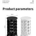 K Cups Holder,K Cup Carousel, Coffee Pods Storage Organizer Stand, New Modern Design, Home or Office Kitchen Counter Organizer Capacity of 40 Pods, White