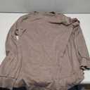 Ficerd 3 Pack Women's Long Sleeve Shirts, Cotton Crew Neck Tunic Tops Casual Loose Fit Pullover Sweatshirts Curved Hem Shirts (Large, Black, Brown, Apricot)