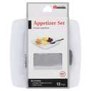 Culinary Elements 12-count Appetizer Set with 6 Mini Forks and 6 Plastic Plates 6" x 6"