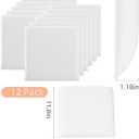 3D Anti-Collision Wall Padding for Kids, White Peel and Stick headboard Panels, Self-Adhesive Headboard Panels for Wall, Bedroom/Living Room Upholstered Wall Panel(12 Pack -11.8" x 11.8")
