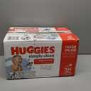 Huggies Simply Clean Unscented Baby Diaper Wipes, 11 Flip-Top Packs (704 Wipes Total)