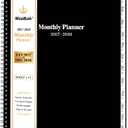 2027-2028 Monthly Planner/Calendar - January 2027 - December 2028, Monthly Calendar 2027-2028, 9" x 11", 2 Years Planner, Spiral Bound, Cardboard Cover, Black