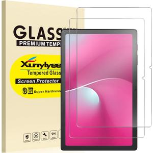 2 Pack, Screen Protector for T-Mobile Revvl Tab 2 2025 (10.1 Inch) Bubble Free Tempered Glass Film Easy Installation