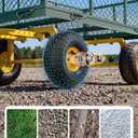 Firstness 900 Lbs Heavy Duty Metal Garden Wagon Cart, Green