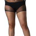 MANZI Women's 2 Pairs Plus Size Control Top Tights Ultra-Soft Panty Hose (XX-Large)