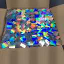 Shimmer Wall Backdrop Iridescent Silver Wall Panels 24Pcs Square Sequin Shimmer Wall Backdrop Decoration for Birthday Party,Wedding, Anniversary