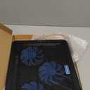 TECKNET Laptop Cooling Pad, Portable Slim Quiet USB Powered Laptop Notebook Cooler Cooling Pad Stand Chill Mat with 3 Blue LED Fans, Fits 12-17 Inches (Black)