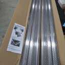 A-M Gutter Guard  Premium Heavy-Duty Aluminum Leaf & Debris Protection, Lifetime Quality (5 Inch - 200 Feet, Mill Finish) - DIY Easy - Made in The USA