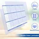 10 x 24" x 36" 2026 Wall Calendar, Folded Wet & Dry Erase Wall Calendar 12 Month, Yearly Laminated Wall Calendars, Reversible Annual Planner, Horizontal/Vertical, with Julian Dates