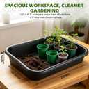 5 Pack Plant Potting Trays -23"x16.5"x4.3" Multifunctional Garden Tidy Tray, Large-23"x17"x4.3"