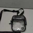 Fibrdoo Clear Crossbody Purse Bag, Clear Bag Stadium Approved with Front Pocket for Concerts Sports Festivals