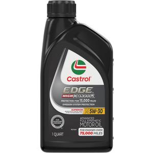 Castrol Edge High Mileage 5W-30 Advanced Full Synthetic Motor Oil, 1 Quart (Pack of 1), 32 Fl Oz