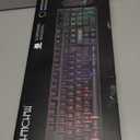 CHONCHOW USB Wireless Gaming Keyboard and Mouse Combo, LED Backlit Ergonomic Mechanical Feeling Keyboard, Rechargeable 2500mAh Battery, Anti-ghosting Keyboards 7D 3600DPI Mice for PC Gamer (black,rgb backlit)